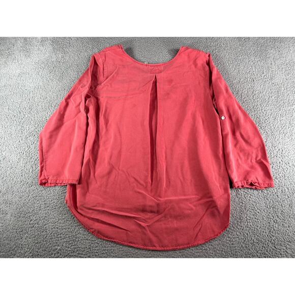 Soft Surroundings Shirt Womens Large Tunic Pink Long Sleeve Round Neck Lyocell - Picture 11 of 12